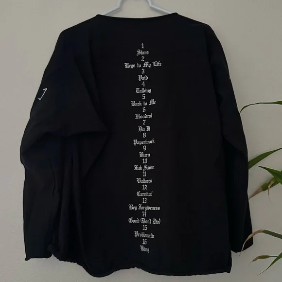 Kanye Vultures Black Long Sleeve Tee - Picture 3 of 3